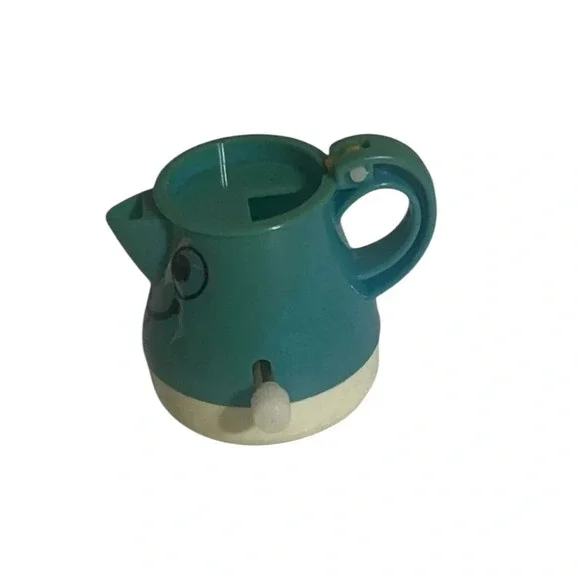 Vintage Tomy Toy Wind Up Tea Pot Teapot Blue ULTRA RARE